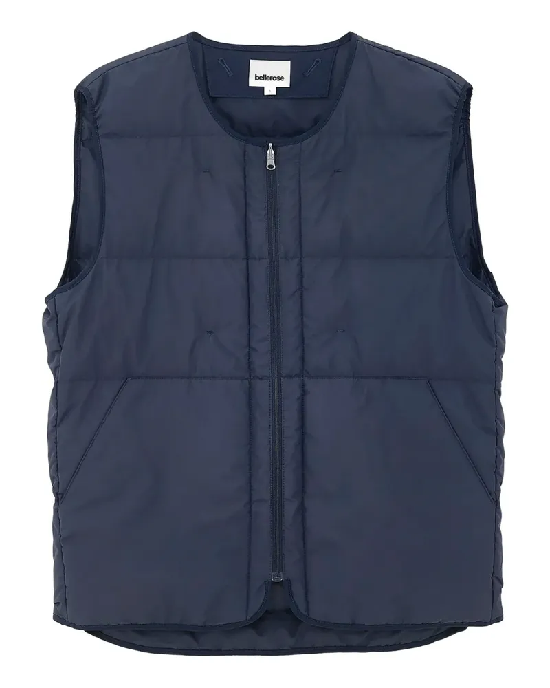 Bellerose Hoch quilted zip-fastening gilet - Blau Blau