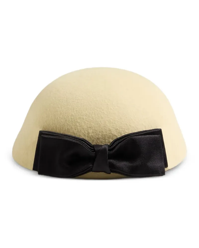 Valentino Garavani Cloche-Hut mit Schleifendetail - Nude Nude