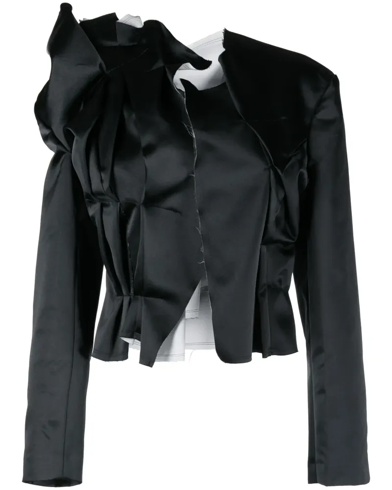 Comme des Garçons Blazer mit gerafftem Design - Blau Blau