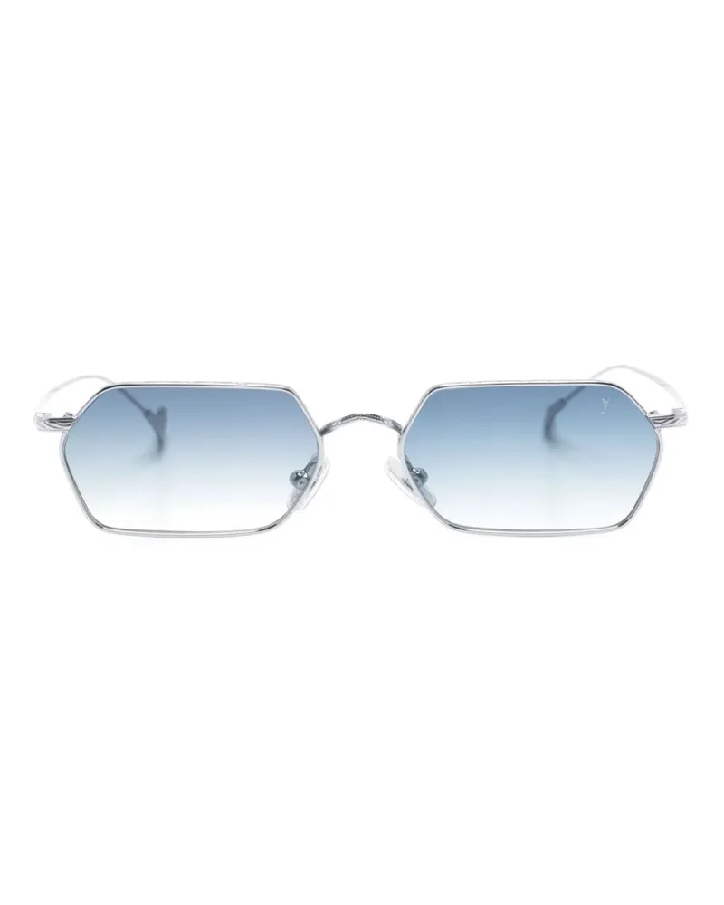 Eyepetizer Cavallet Sonnenbrille mit geometrischem Gestell - Silber Silber