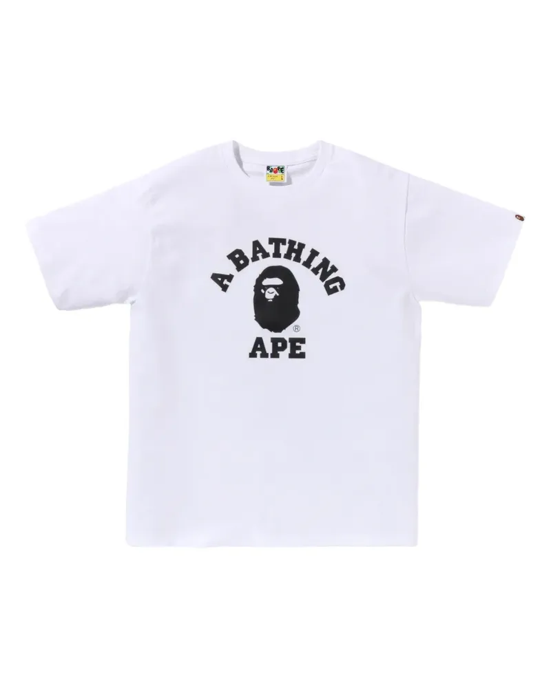 BAPE logo-print T-shirt - Weiß Weiß
