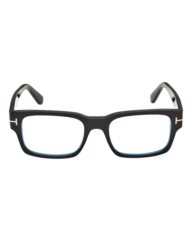 Tom Ford Brille mit eckigem Gestell - Schwarz Schwarz