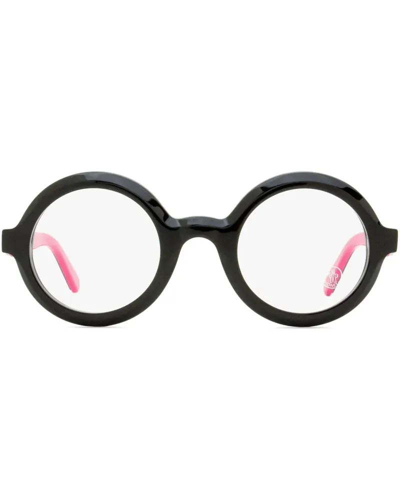 Moncler ML5194 Brille mit rundem Gestell - Schwarz Schwarz
