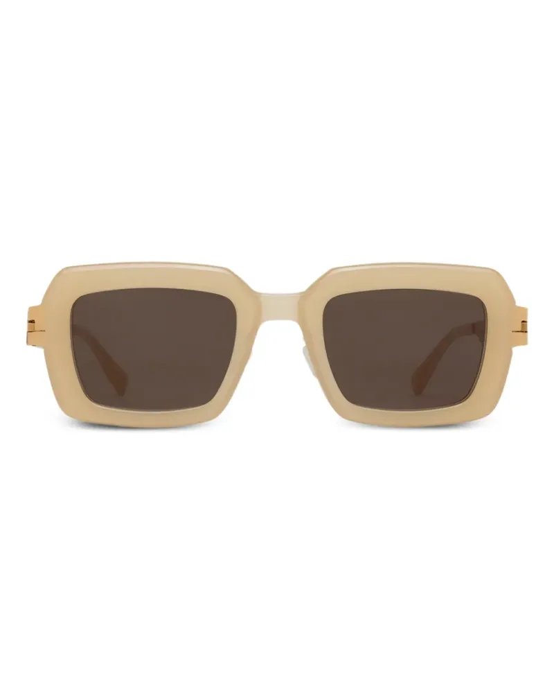 Mykita Una Sonnenbrille mit eckigem Gestell - Nude Nude
