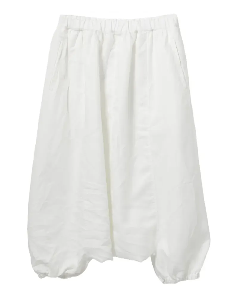 Comme des Garçons elasticated-cuff trousers - Weiß Weiß