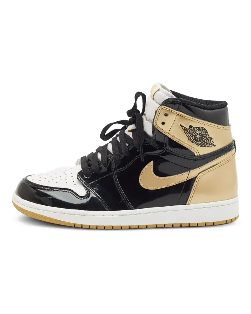 Jordan Air  1 Retro high-top leather sneakers - Schwarz Schwarz