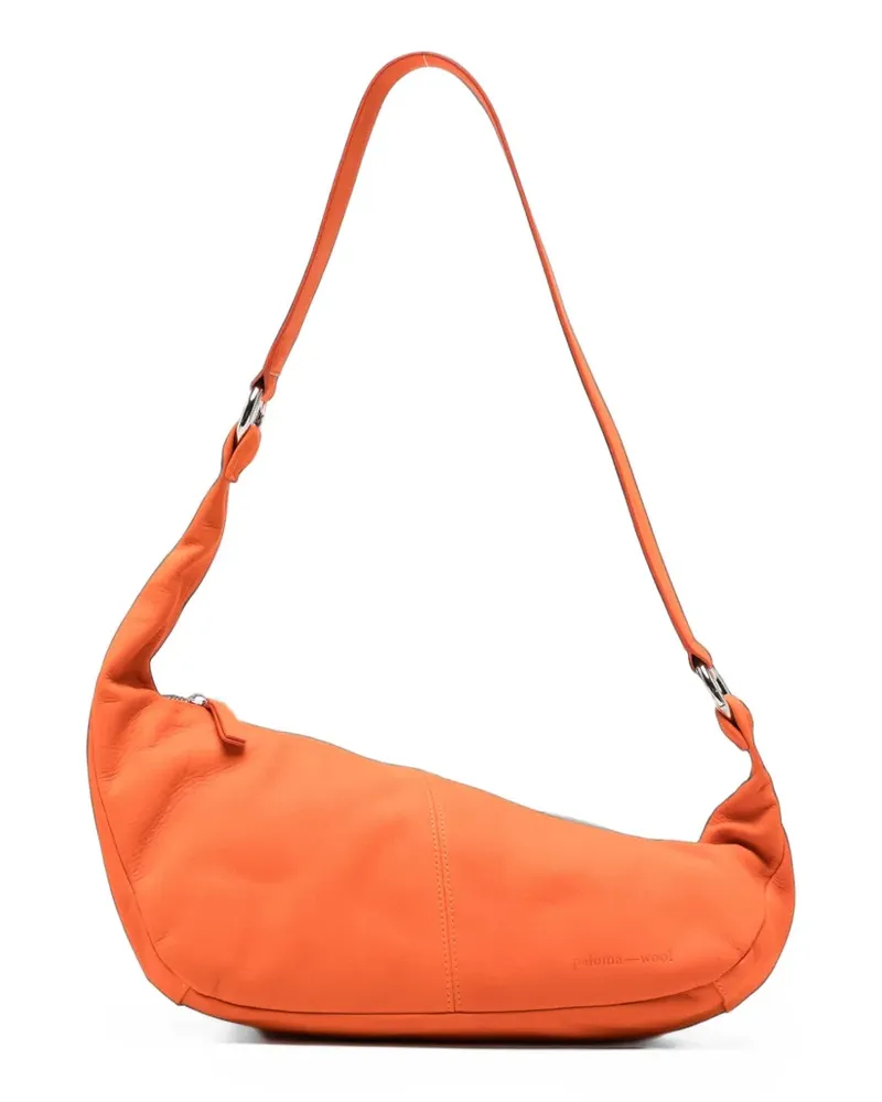Paloma Wool Mini Dry leather shoulder bag - Orange Orange