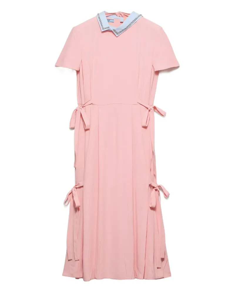 Prada Midikleid mit Schleife - Rosa Rosa