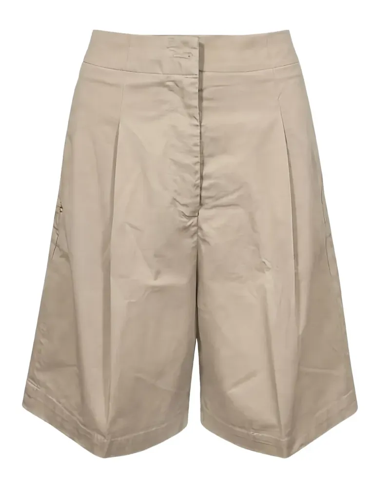Re-HasH Kiria pleated wide-leg shorts - Nude Nude