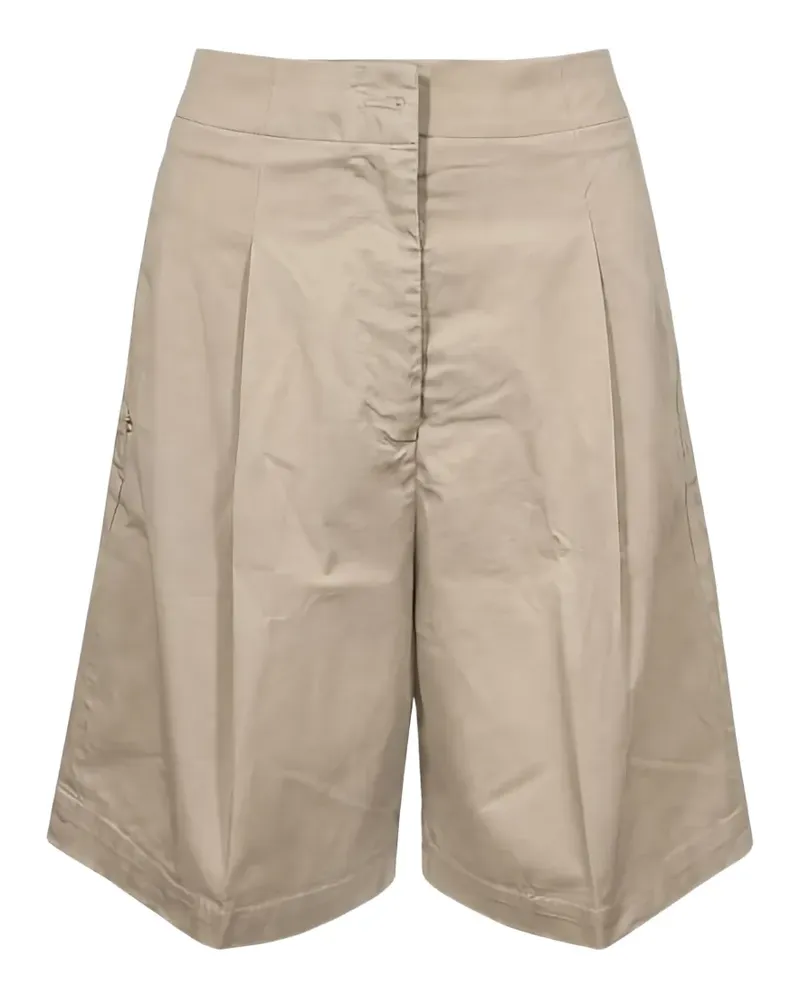 Re-HasH Kiria pleated wide-leg shorts - Nude Nude
