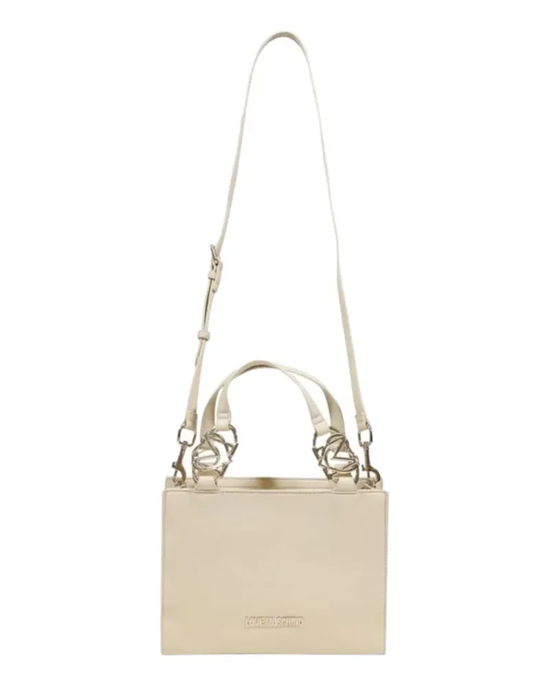 Moschino logo-detail handbag - Nude Nude