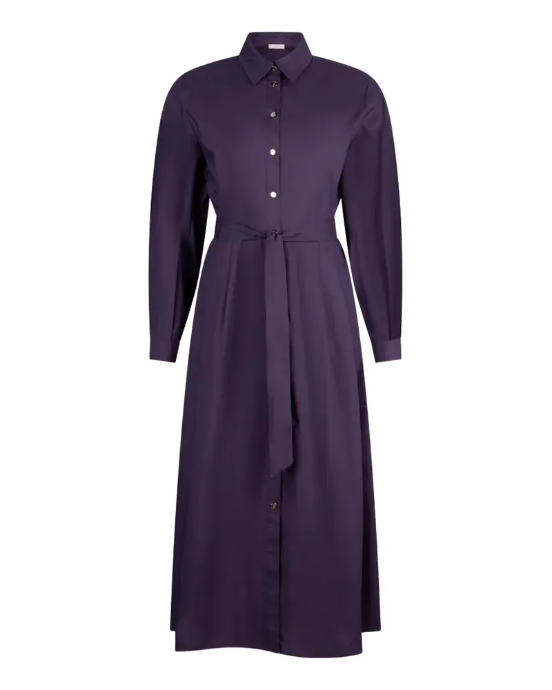 Liu Jo Midikleid aus Popeline - Violett Violett