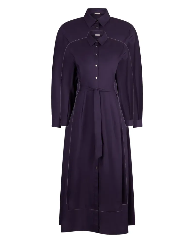 Liu Jo poplin midi shirt dress - Violett Violett