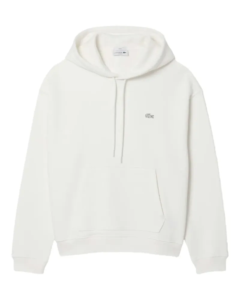 Lacoste Hoodie mit Logo-Stickerei - Weiß Weiß