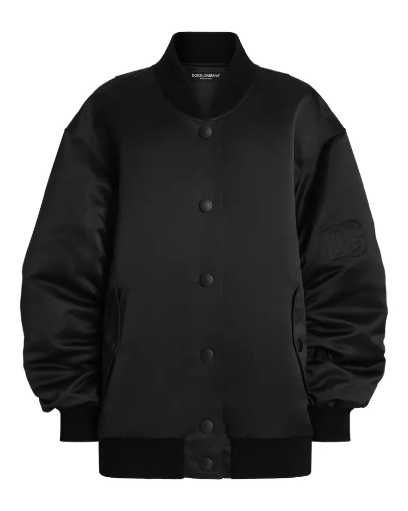 Dolce & Gabbana Gefütterte Bomberjacke - Schwarz Schwarz
