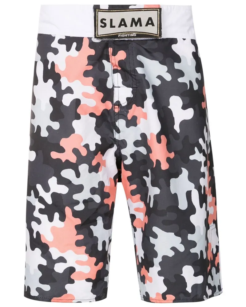 Amir Slama Bermudas mit Camouflage-Print - Mehrfarbig Mehrfarbig
