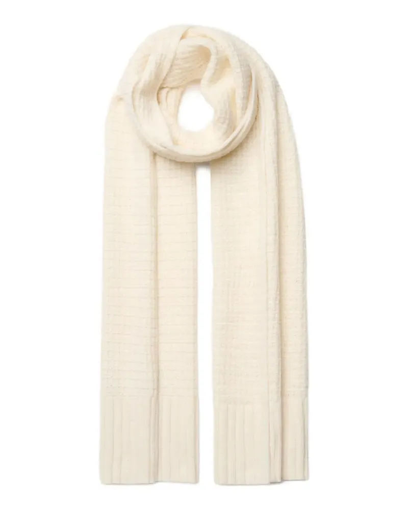 Fabiana Filippi waffle-knit scarf - Weiß Weiß