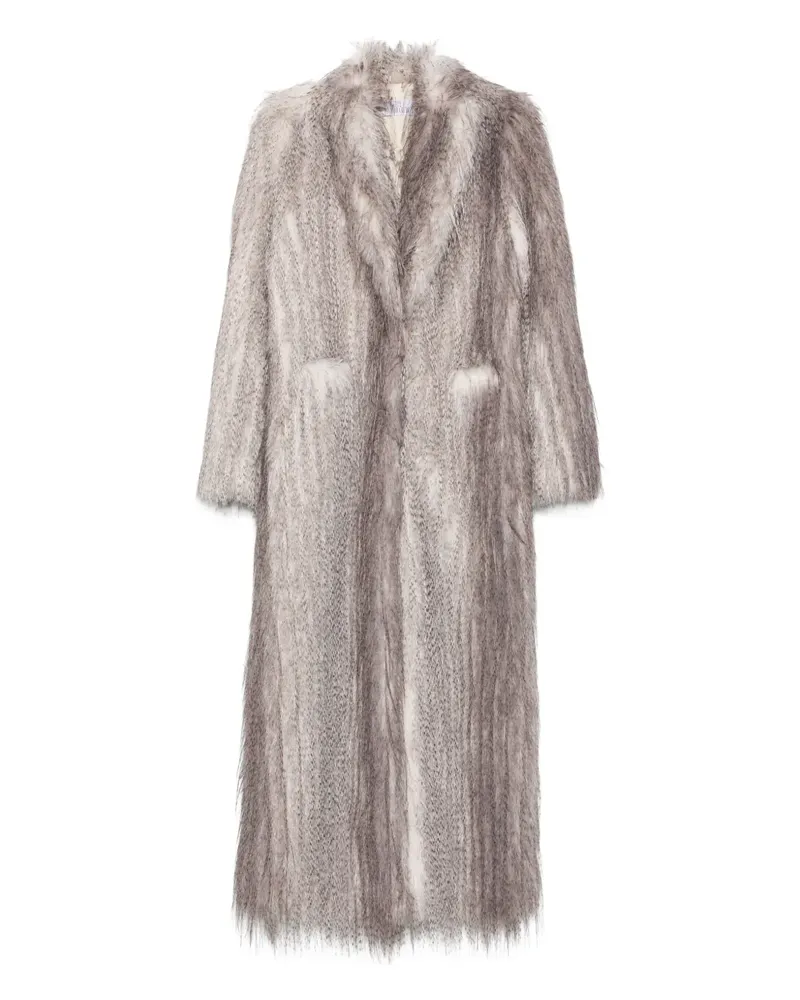 Giuseppe di Morabito Mantel aus Faux Fur - Grau Grau