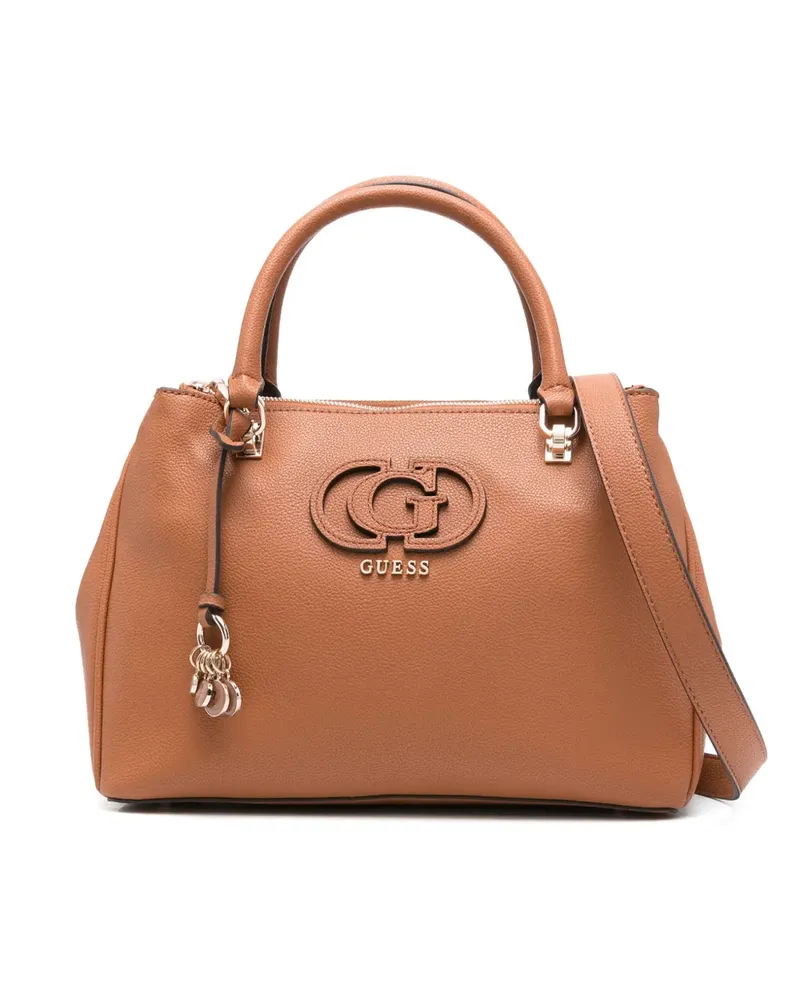 Guess Shopper mit Logo-Schild - Braun Braun