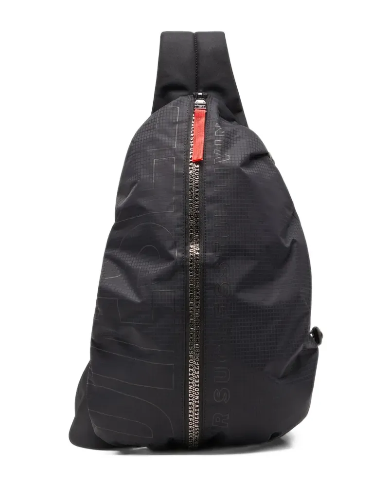 Diesel Zip-D Sling Rucksack - Schwarz Schwarz