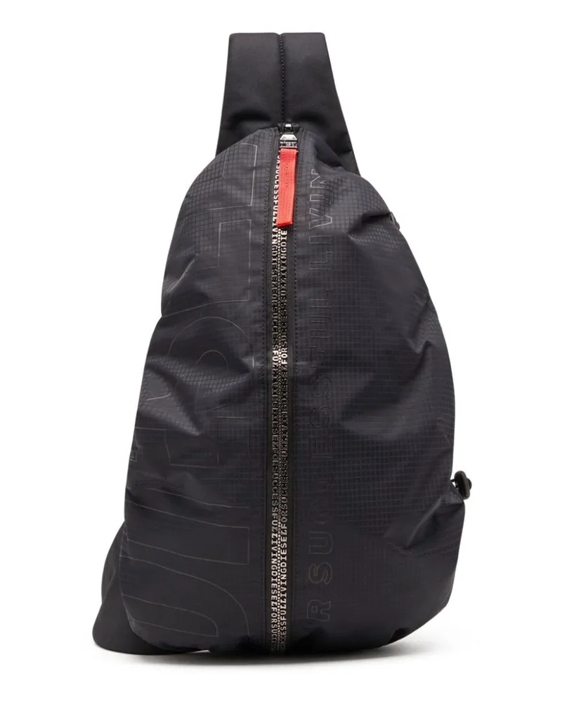 Diesel Zip-D Sling Rucksack Schwarz