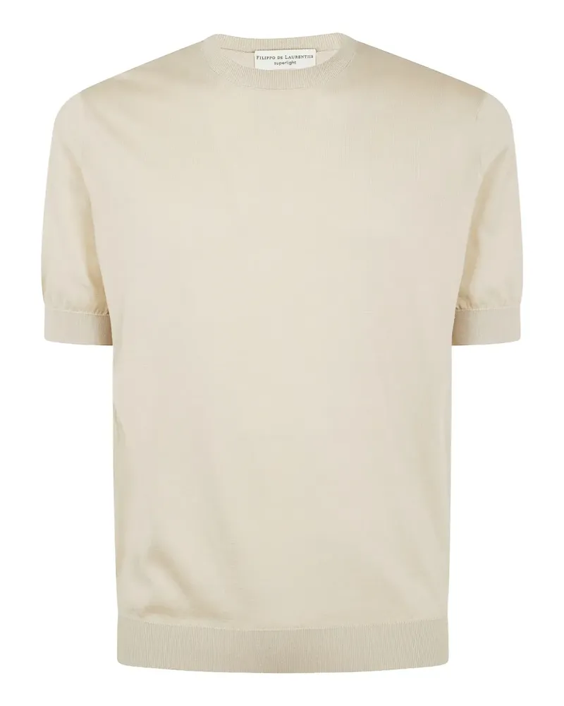 Filippo de Laurentiis Gestricktes T-Shirt - Nude Nude