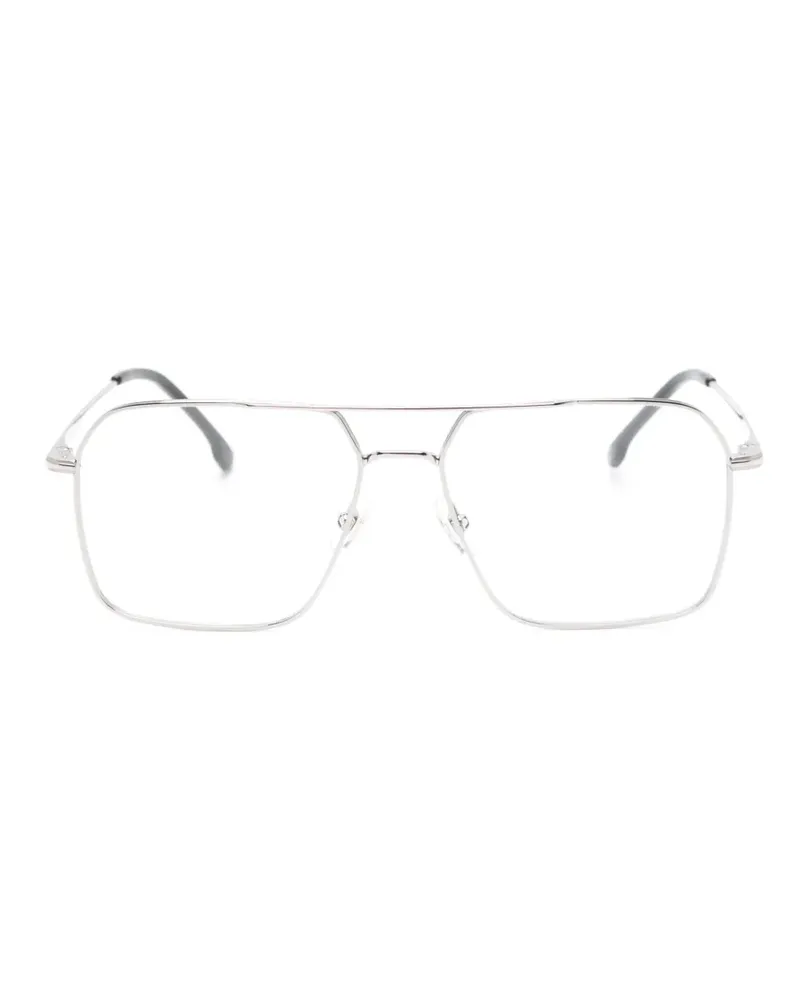 Carrera Brille mit geometrischem Gestell - Silber Silber