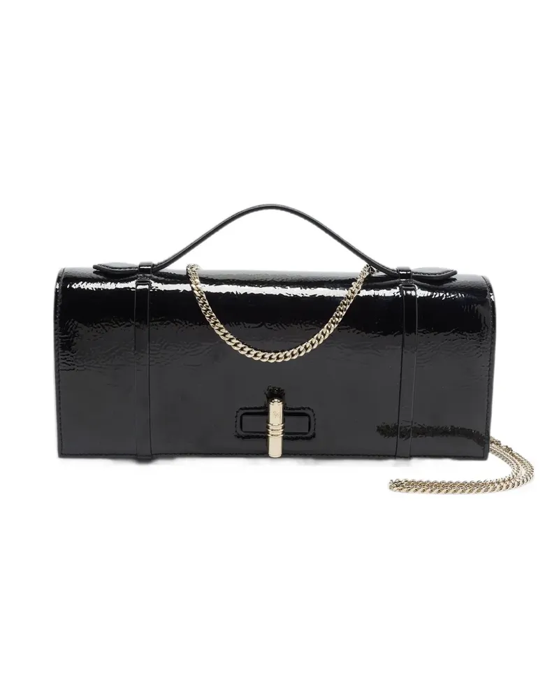 Malone Souliers May patent leather clutch bag - Schwarz Schwarz