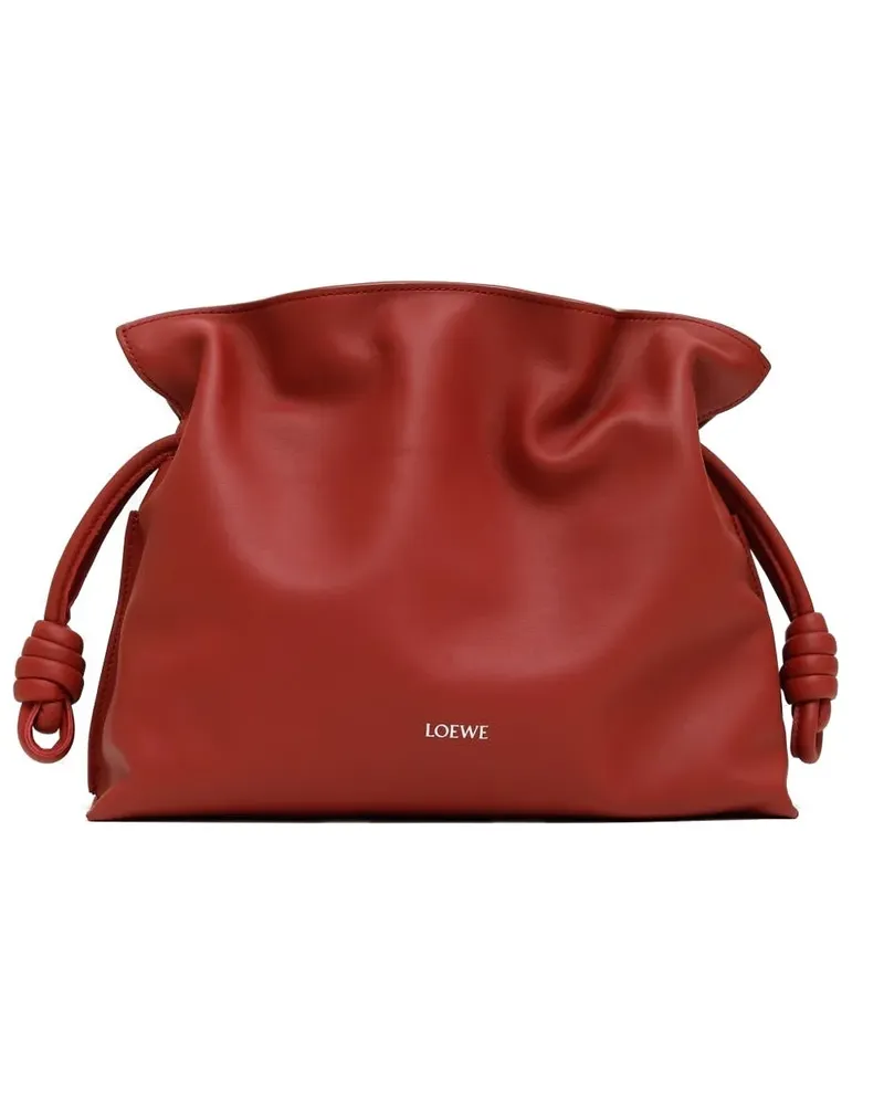 Loewe knotted drawstring bucket bag - Rot Rot