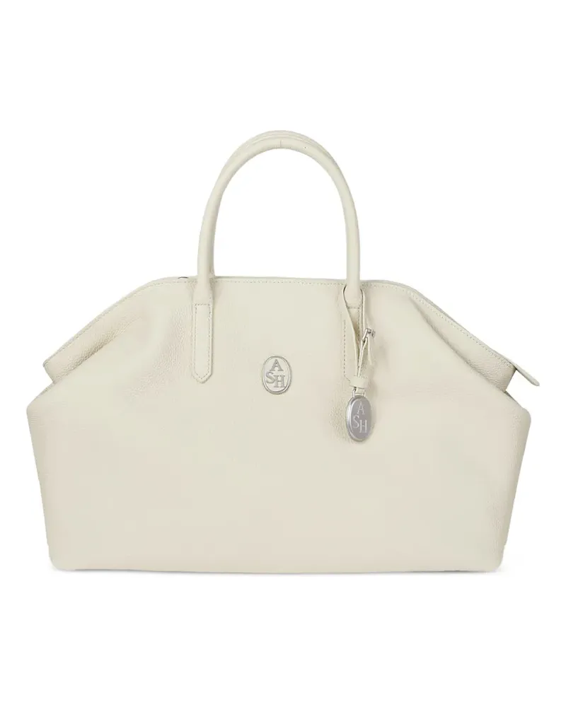 ash Jaqueline pebbled-leather shoulder bag - Nude Nude