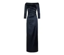 Gerafftes Maxikleid - Blau