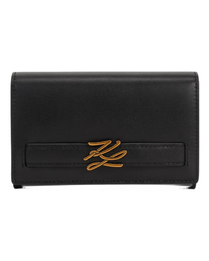 Karl Lagerfeld K/Autograph Portemonnaie - Schwarz Schwarz