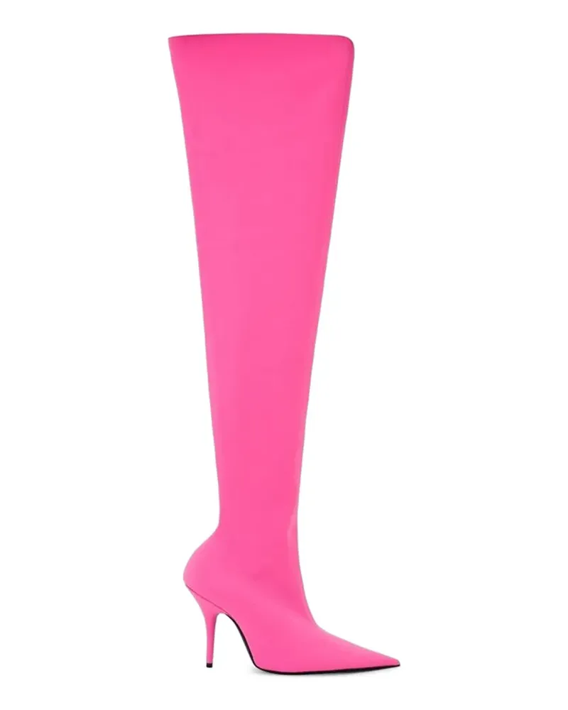 Balenciaga Kniehohe Stiefel mit spitzer Kappe - Rosa Rosa