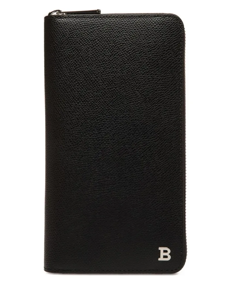 Bally Portemonnaie mit Prägung - Schwarz Schwarz