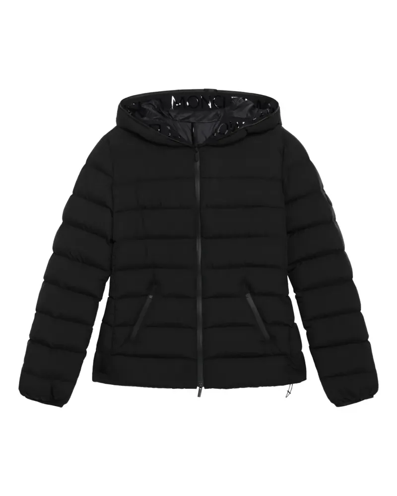 Moncler Gesteppte Herbe Kapuzenjacke - Schwarz Schwarz