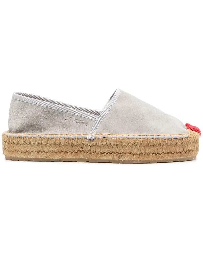 Moschino Klassische Espadrilles - Grau Grau