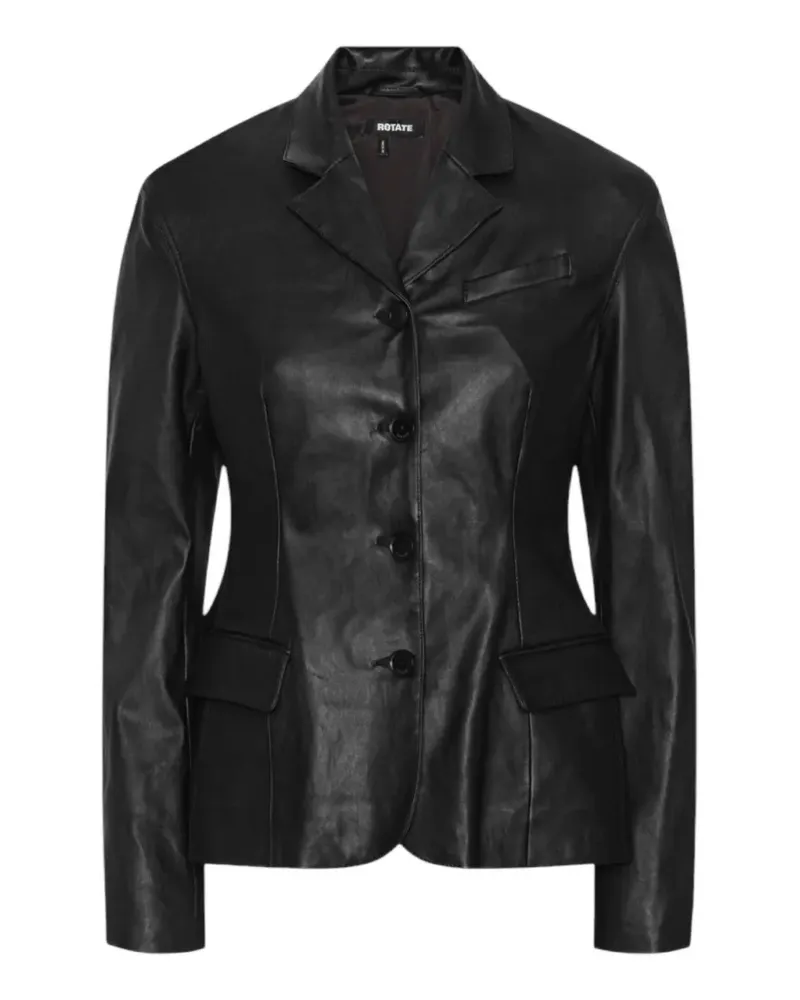 ROTATE Birger Christensen Einreihiger Blazer - Schwarz Schwarz