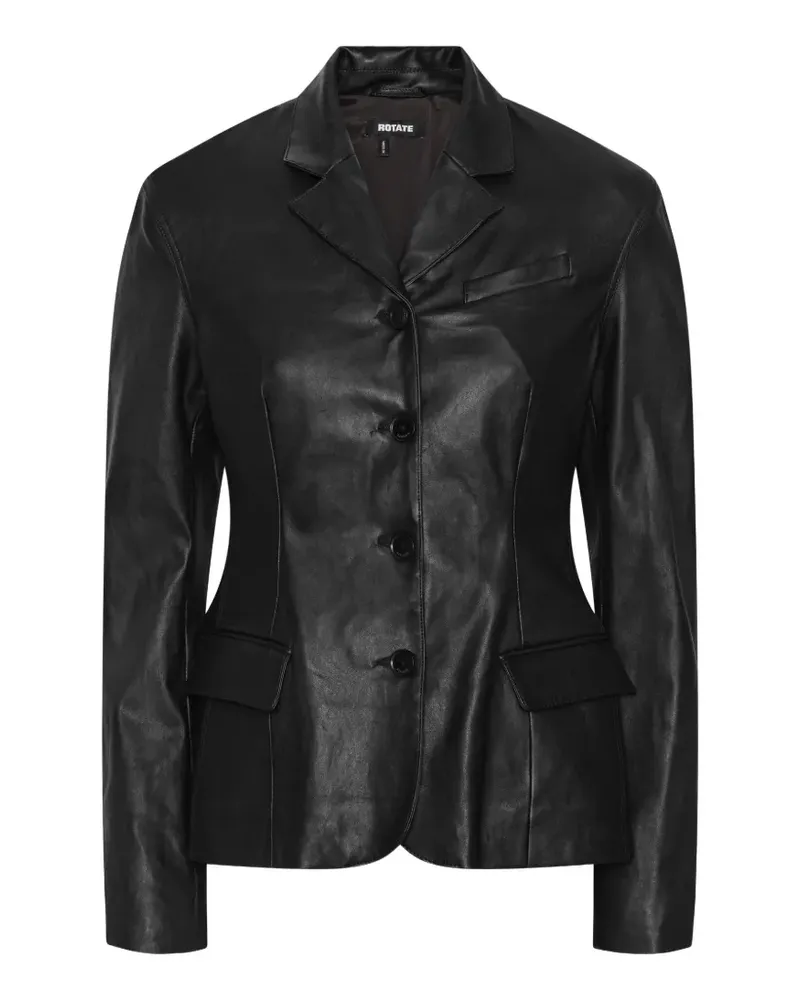 ROTATE Birger Christensen Einreihiger Blazer - Schwarz Schwarz