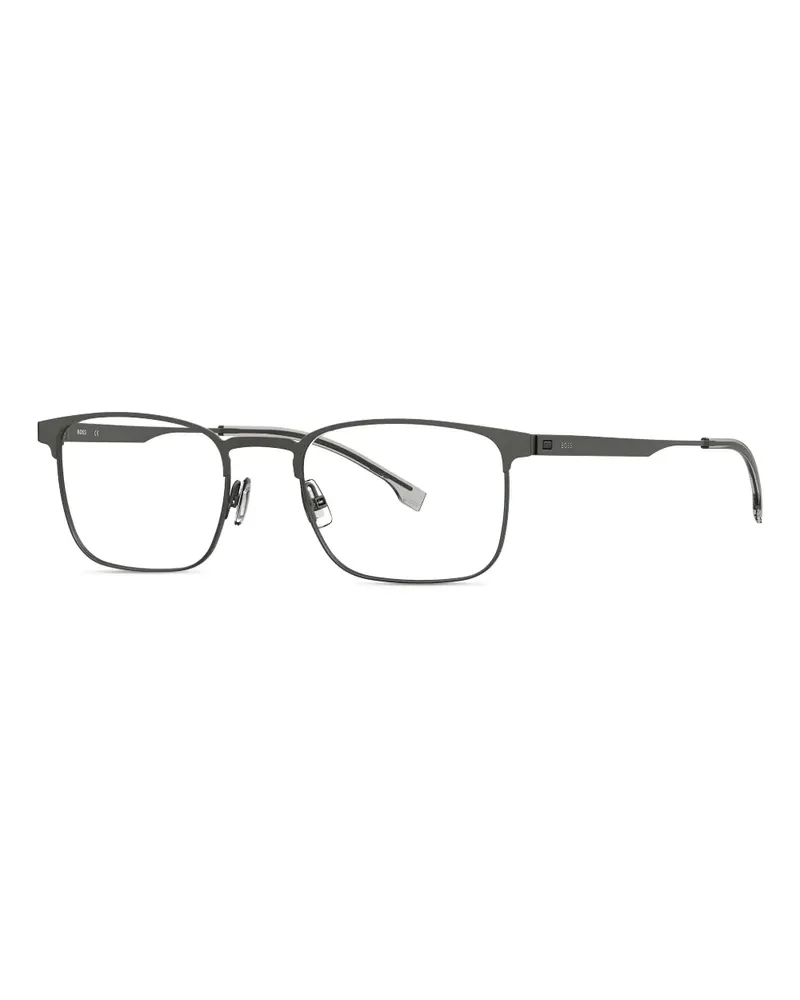 HUGO BOSS Brille mit eckigem Gestell - Schwarz Schwarz