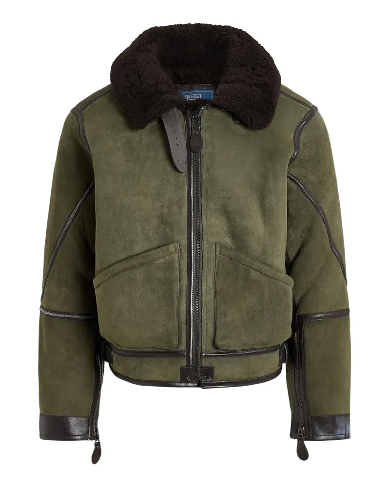Ralph Lauren shearling flight jacket - Grün Grün