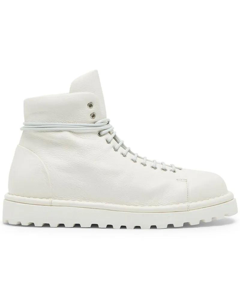 Marsèll Knöchelhohe Lederstiefel - Weiß Weiß