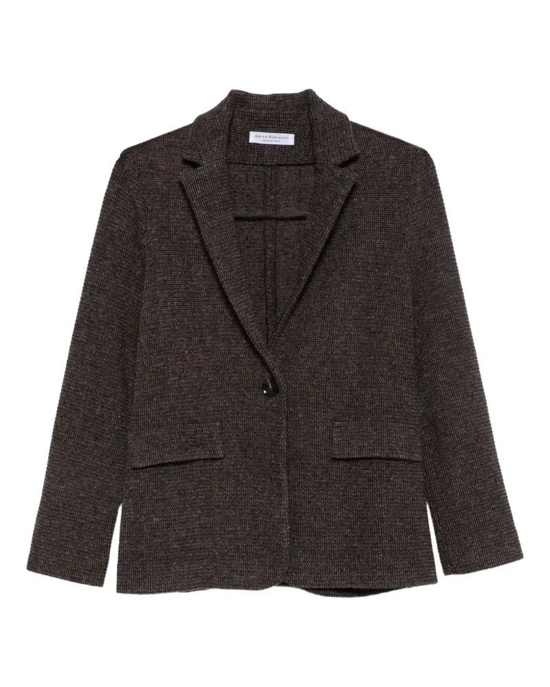 Amina Rubinacci Einreihiger Armonia Blazer - Braun Braun