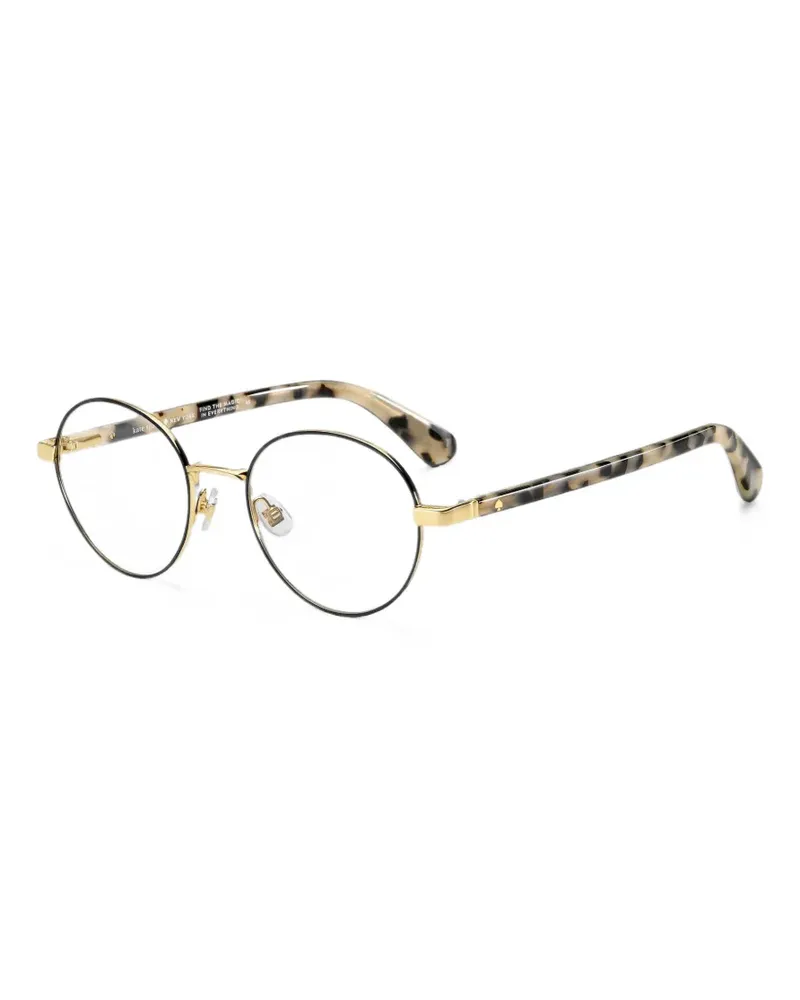 Kate Spade Marciann round-frame glasses - Gold Gold