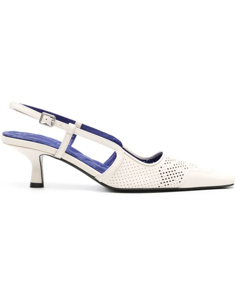 Burberry Chisel Slingback-Pumps 50mm - Weiß Weiß