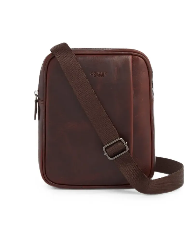 Osprey small Carter logo-embossed messenger bag - Braun Braun