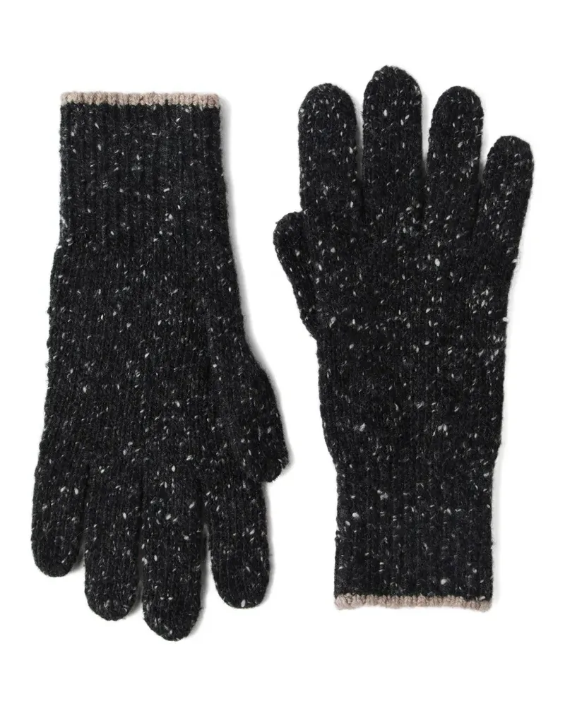 Brunello Cucinelli Handschuhe aus Kaschmir - Schwarz Schwarz
