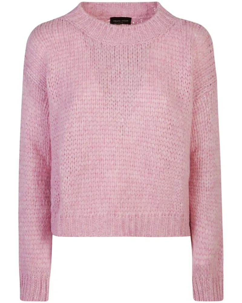 Roberto Collina Pullover aus Alkpakawolle Rosa