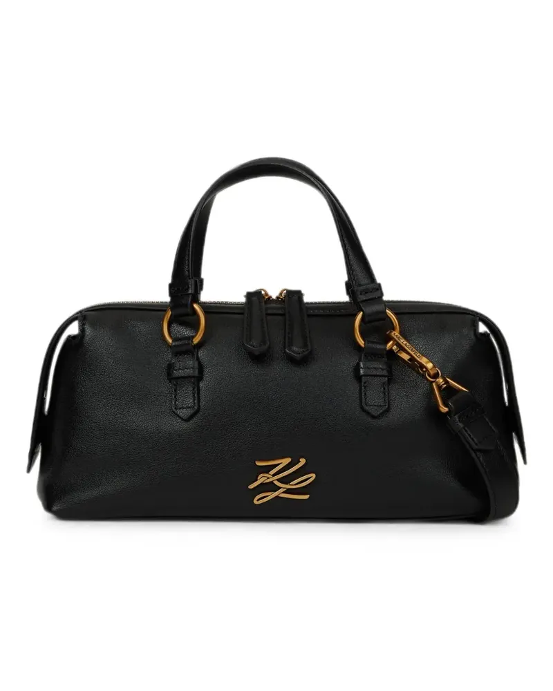 Karl Lagerfeld Längliche K/Autograph Bowlingtasche - Schwarz Schwarz