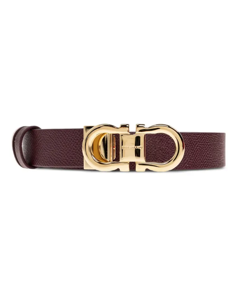 Ferragamo Wendbarer Gancini Gürtel - Rot Rot
