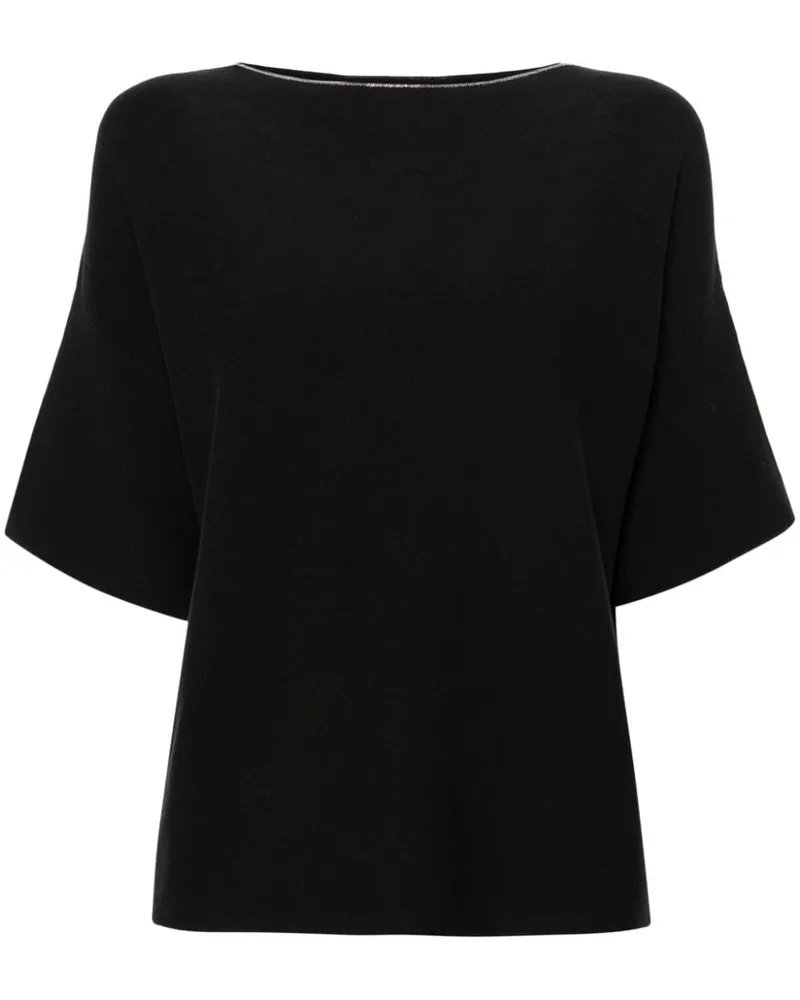 Fabiana Filippi Pullover aus Bio-Baumwolle - Schwarz Schwarz